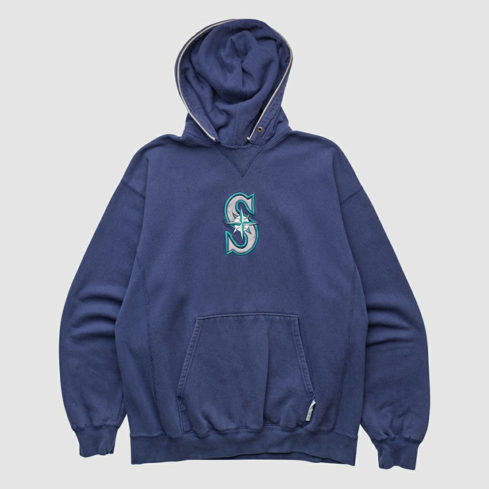 Navy Seattle Mariners Champion 2000s Hooded Pullover Sweatshirt