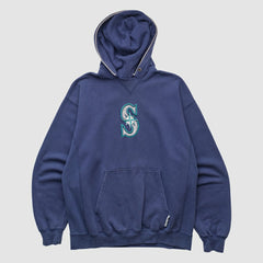 Navy Seattle Mariners Champion 2000s Hooded Pullover Sweatshirt