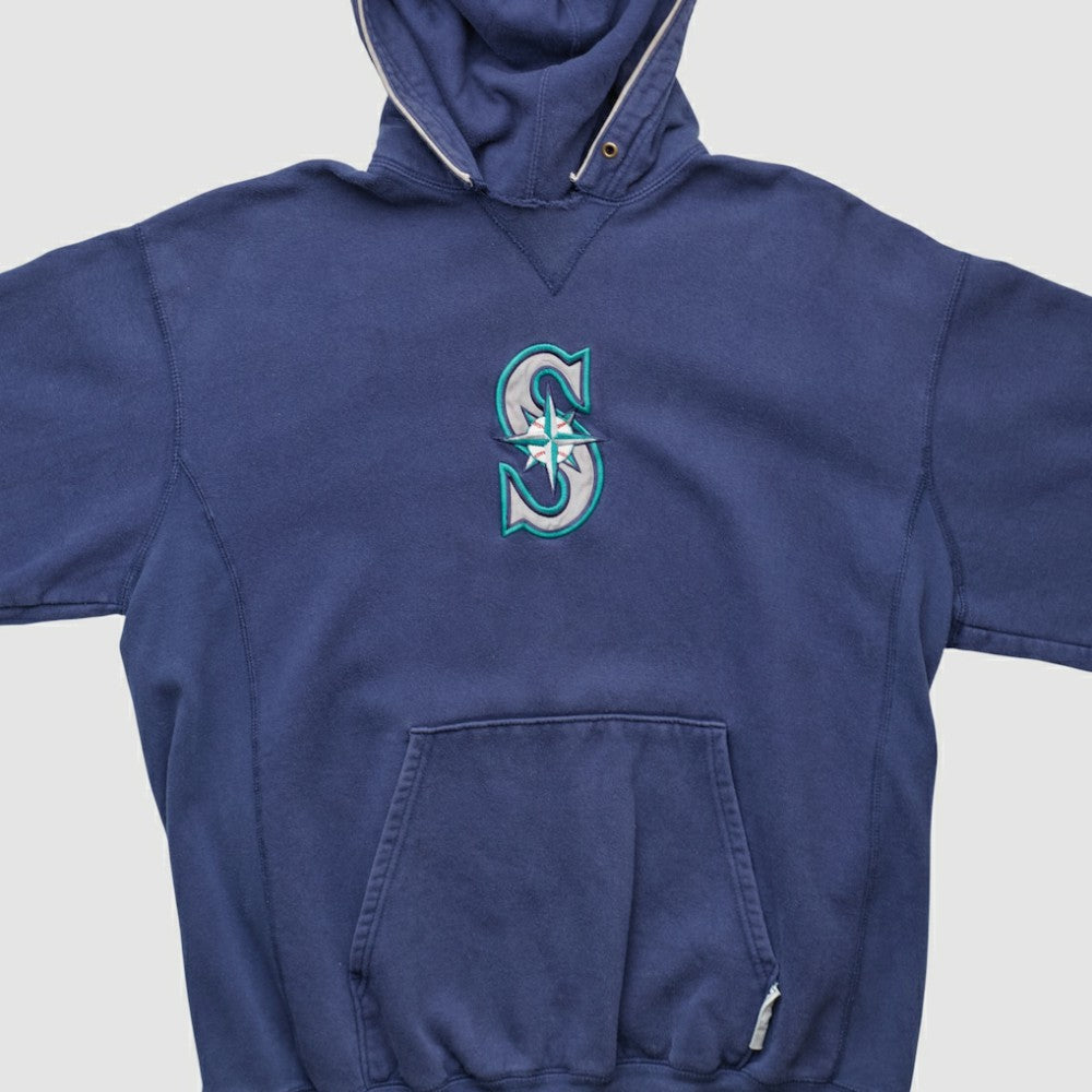Navy Seattle Mariners Champion 2000s Hooded Pullover Sweatshirt