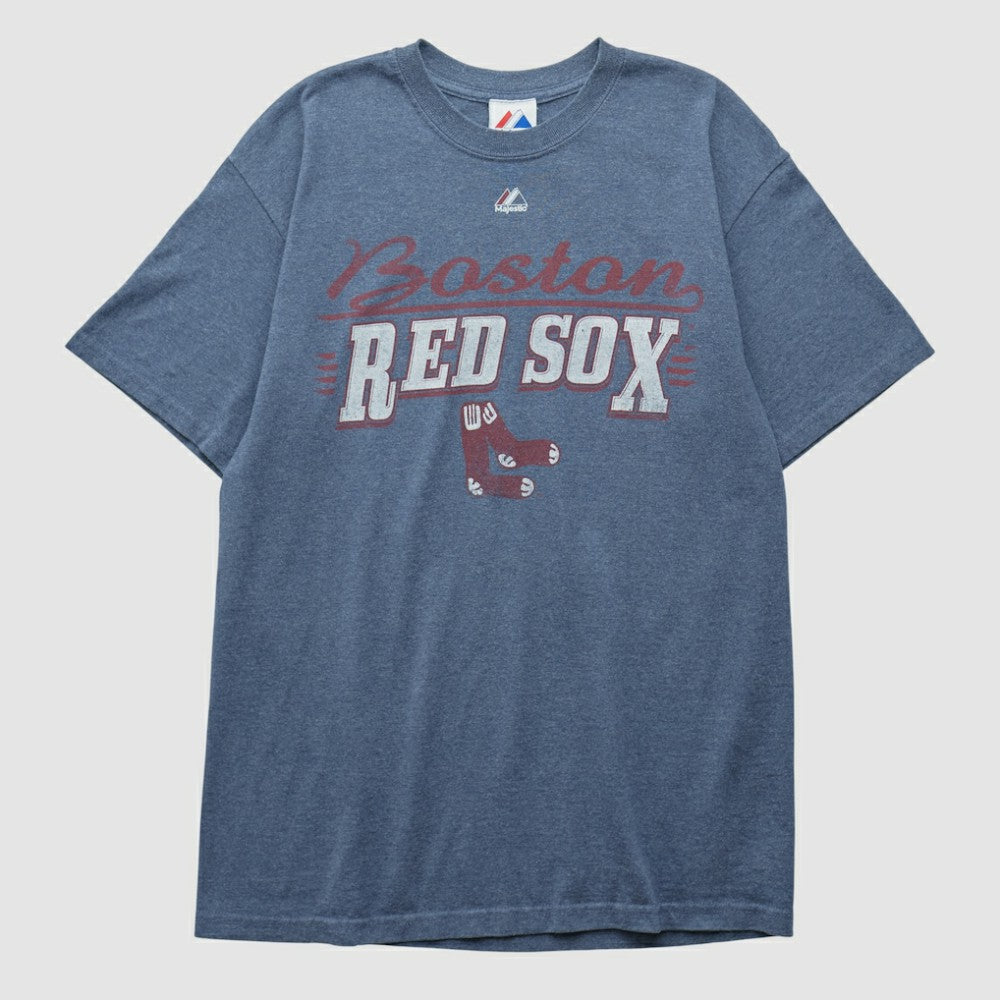 Blue Boston Red Sox Majestic 2000s T-shirt