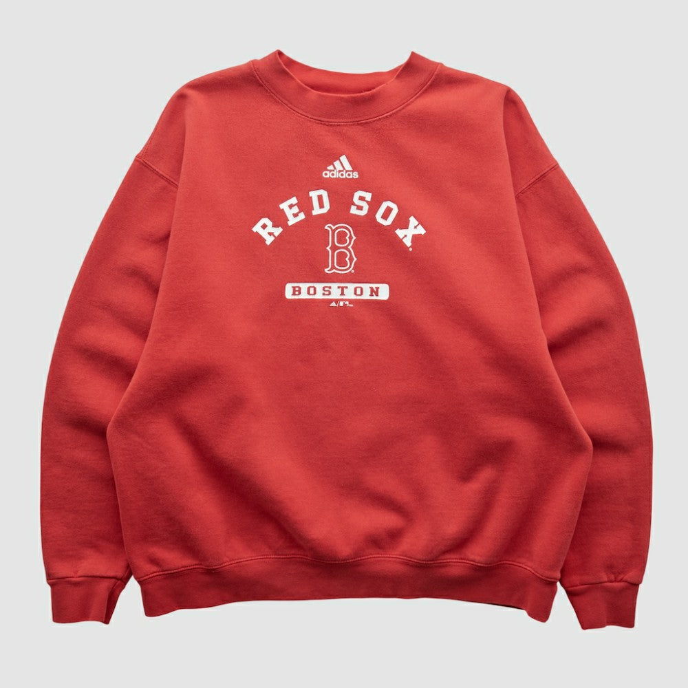 Red Boston Red Sox Adidas 2000s Pullover Sweatshirt