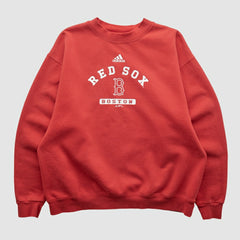 Red Boston Red Sox Adidas 2000s Pullover Sweatshirt
