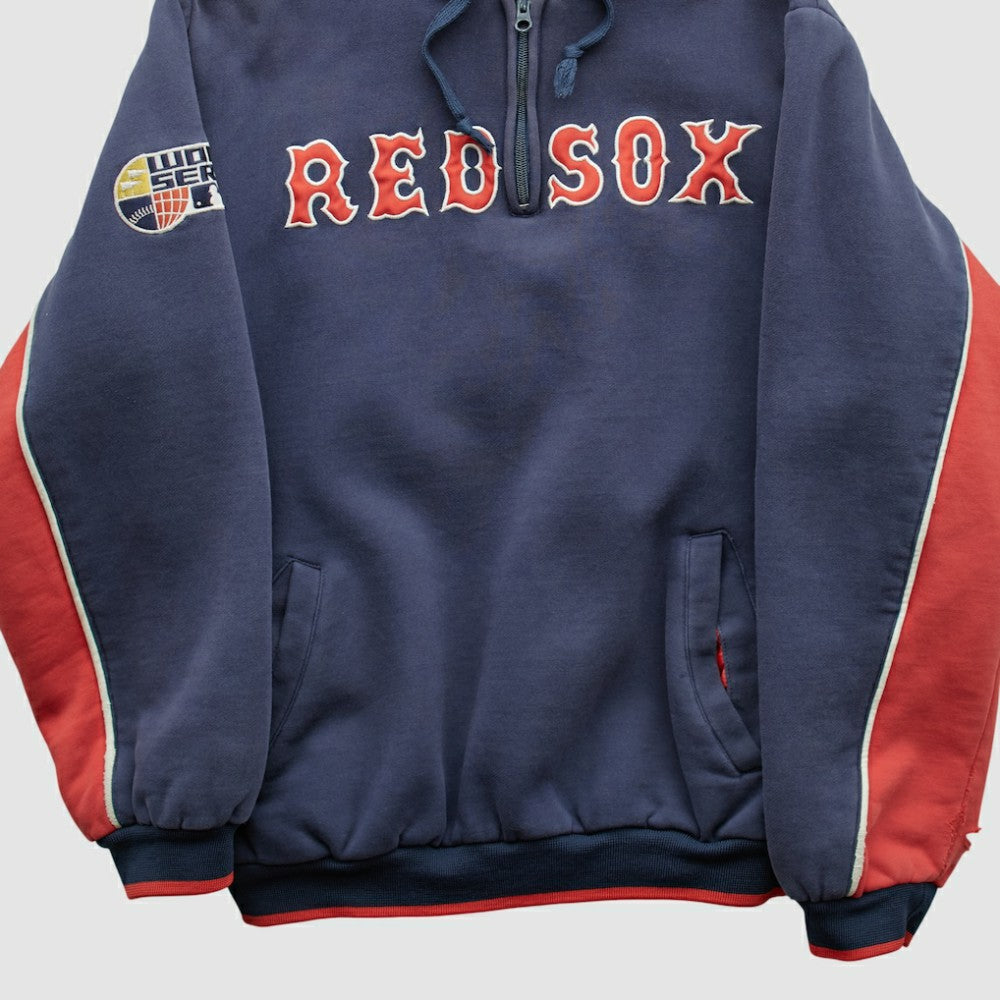 Navy Boston Red Sox GIII Sports 2007 Hooded 1/4 Zip Sweatshirt