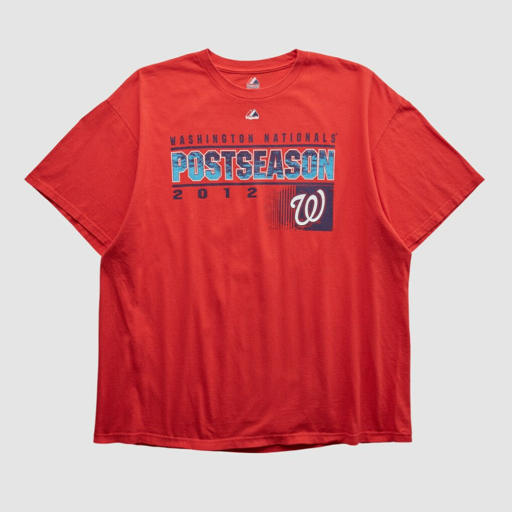 Red Washington Nationals Majestic 2012 T-shirt