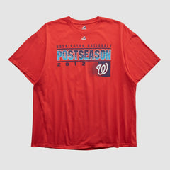 Red Washington Nationals Majestic 2012 T-shirt