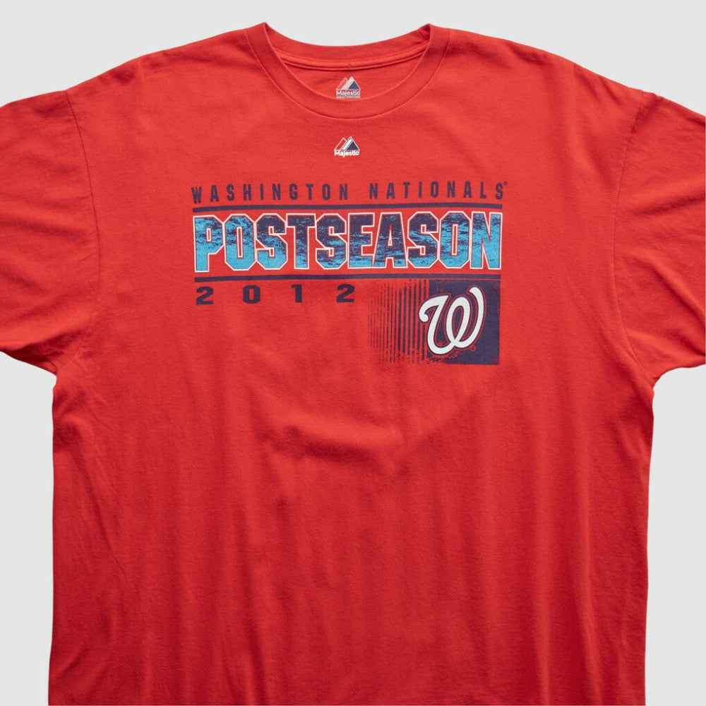 Red Washington Nationals Majestic 2012 T-shirt