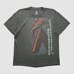 Dark Heather Gray Miami Marlins Majestic 2000s T-shirt