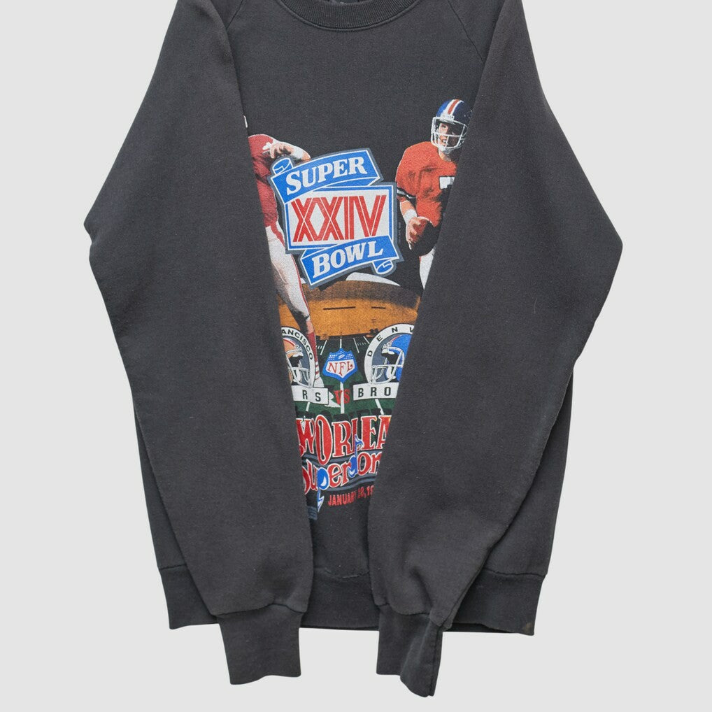 Super Bowl XXIV 1990 Pullover Sweatshirt - San Francisco 49ers Pullover