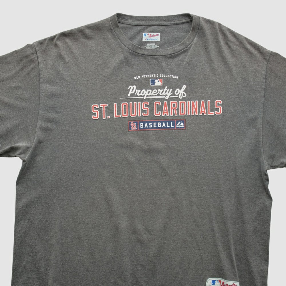 Charcoal St. Louis Cardinals Majestic 2000s T-shirt