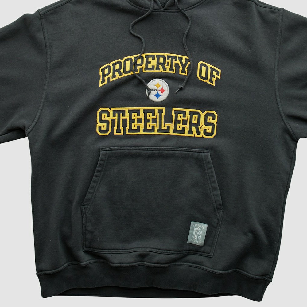 Reebok 2000s Hooded Pullover Sweatshirt - Pittsburgh Steelers Pullover
