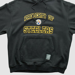 Reebok 2000s Hooded Pullover Sweatshirt - Pittsburgh Steelers Pullover