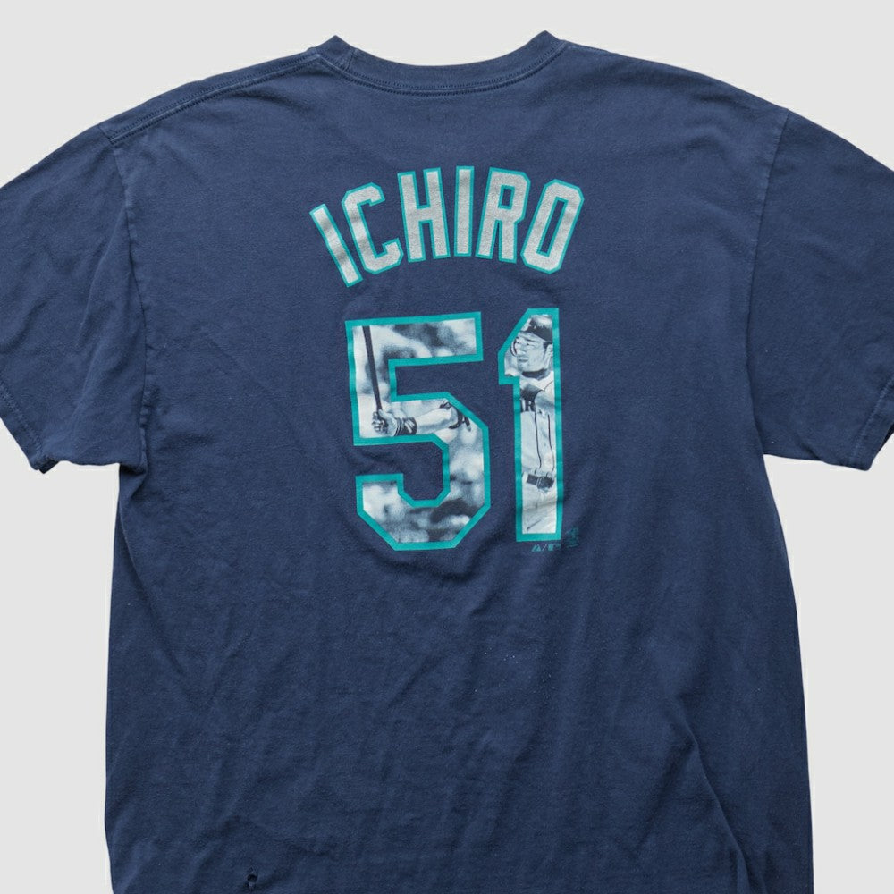 Navy Seattle Mariners Majestic 2000s T-shirt
