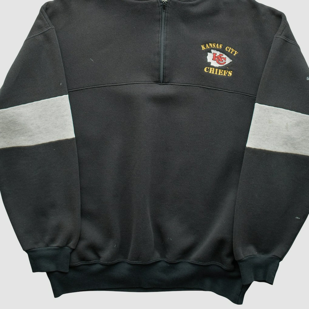 Dodger 90s Hooded 1/4 Zip Sweatshirt - Kansas City Chiefs Sweatshirts