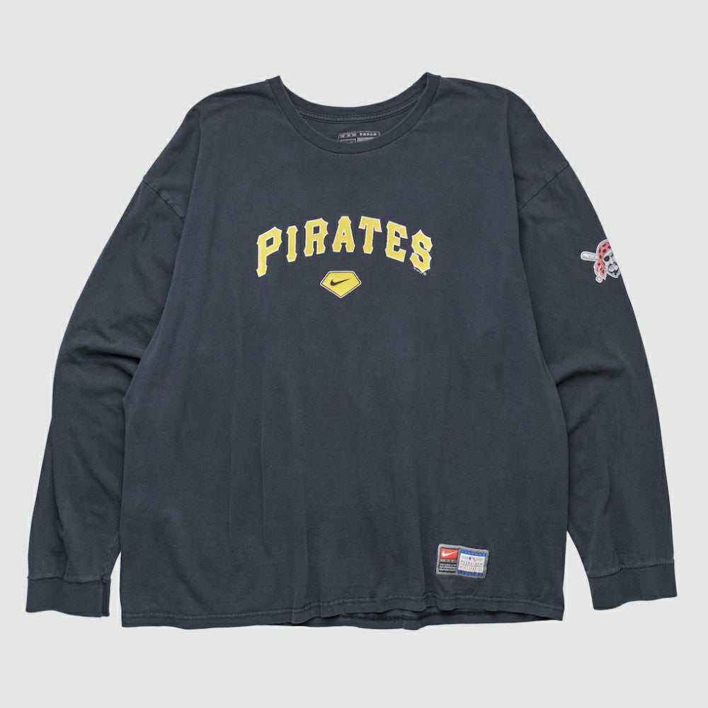 Navy Pittsburgh Pirates Nike 2000s Long Sleeve T-shirt