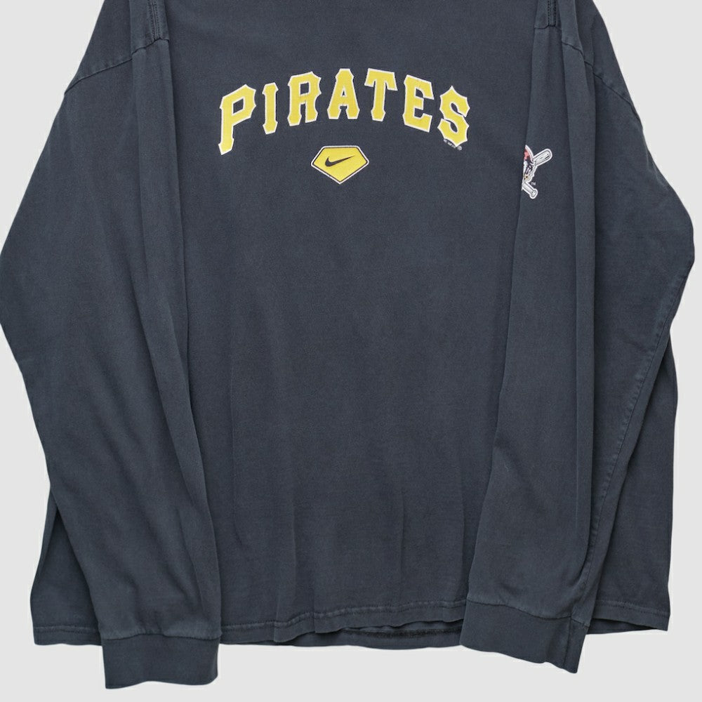 Navy Pittsburgh Pirates Nike 2000s Long Sleeve T-shirt
