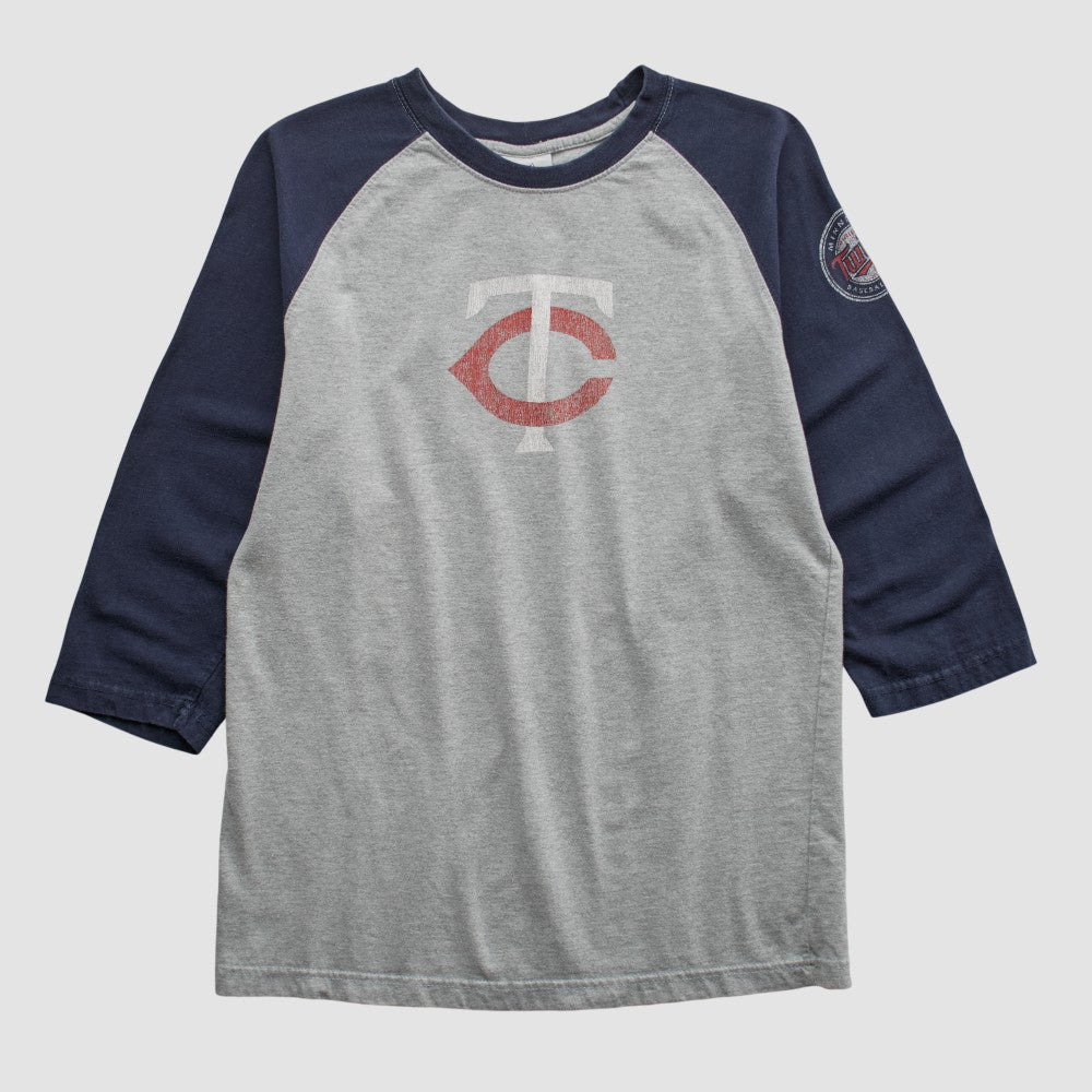 Heather Gray Minnesota Twins Majestic 2000s T-shirt