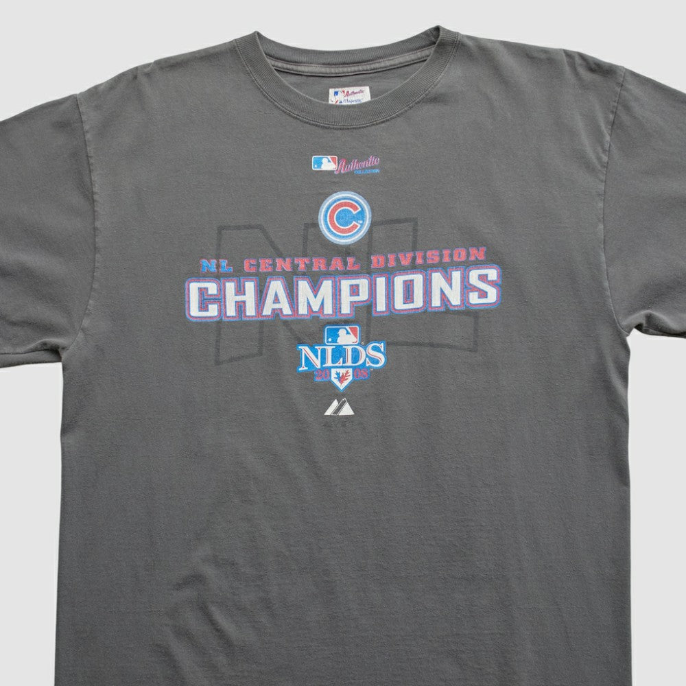 Gray Chicago Cubs Majestic 2008 T-shirt
