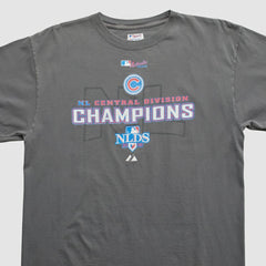 Gray Chicago Cubs Majestic 2008 T-shirt