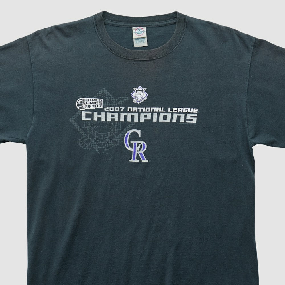 Black Colorado Rockies Delta 2007 Long Sleeve T-shirt