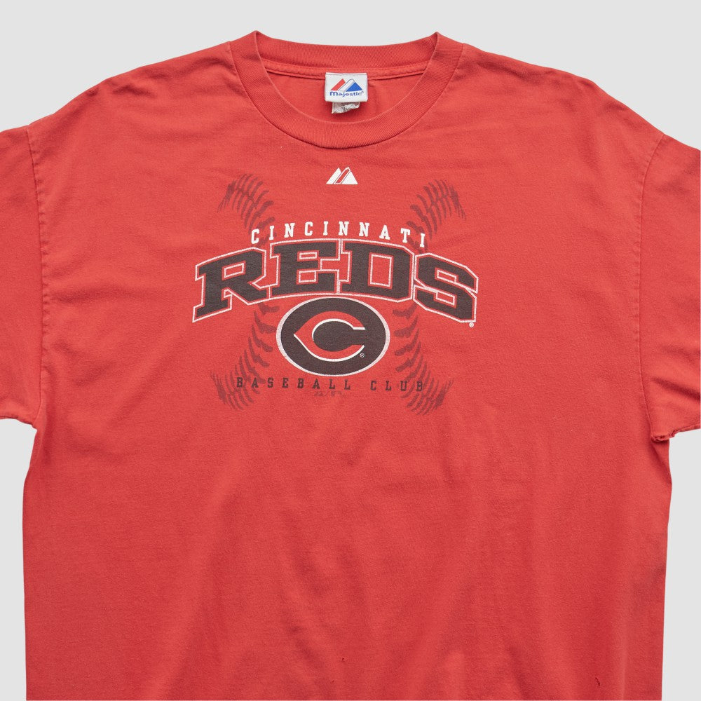 Red Cincinnati Reds Majestic 2000s T-shirt