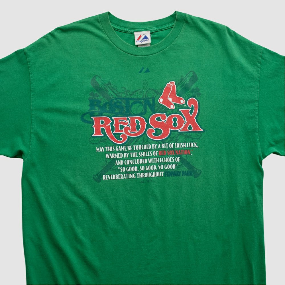 Green Boston Red Sox Majestic 2000s T-shirt