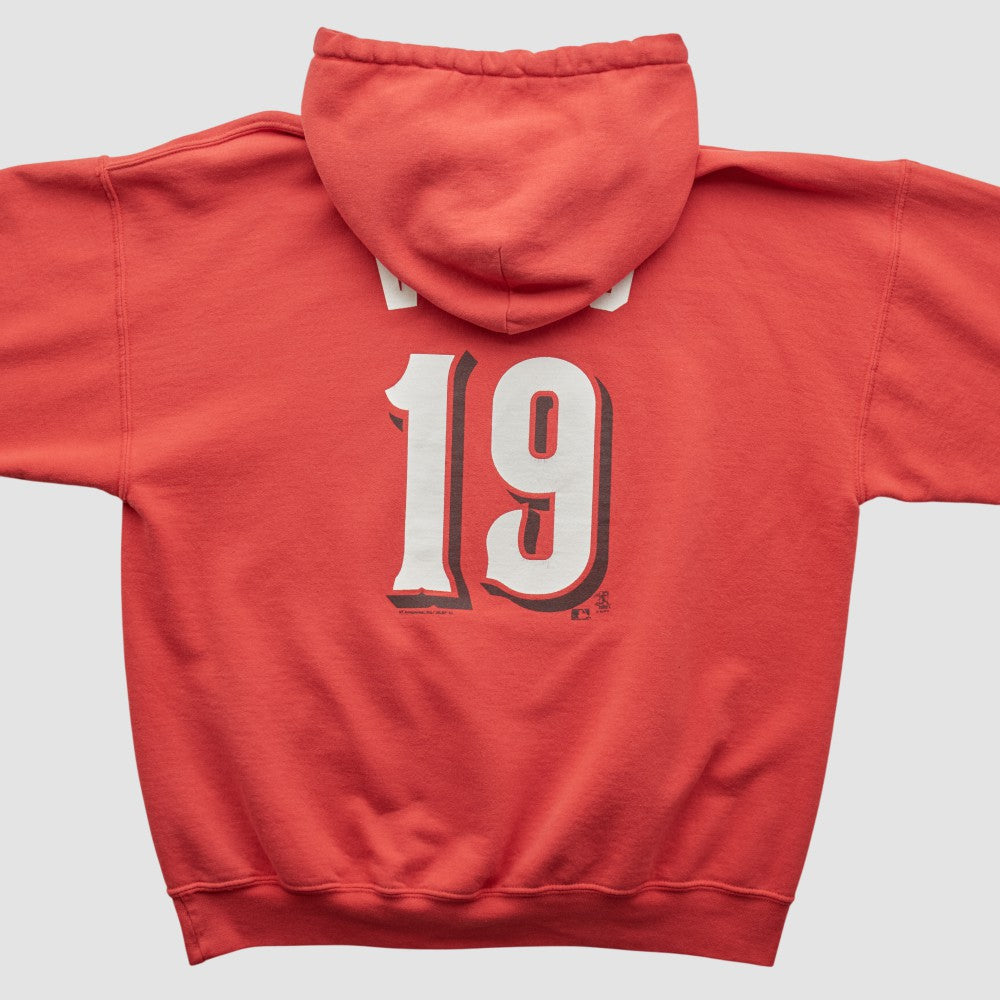 Red Cincinnati Reds Genuine Merchandise 2000s Hooded Pullover Sweatshirt
