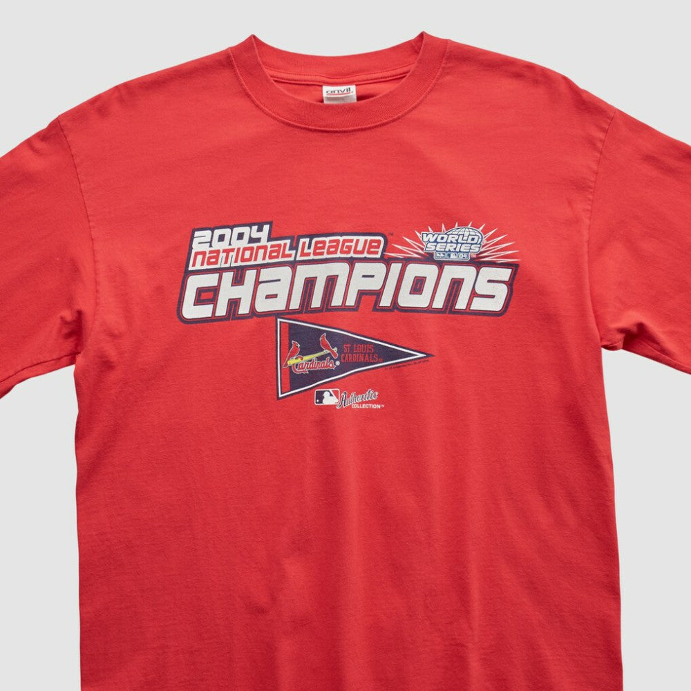 Red St. Louis Cardinals Anvil 2004 Long Sleeve T-shirt