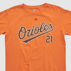 Orange Baltimore Orioles Majestic 2000s T-shirt