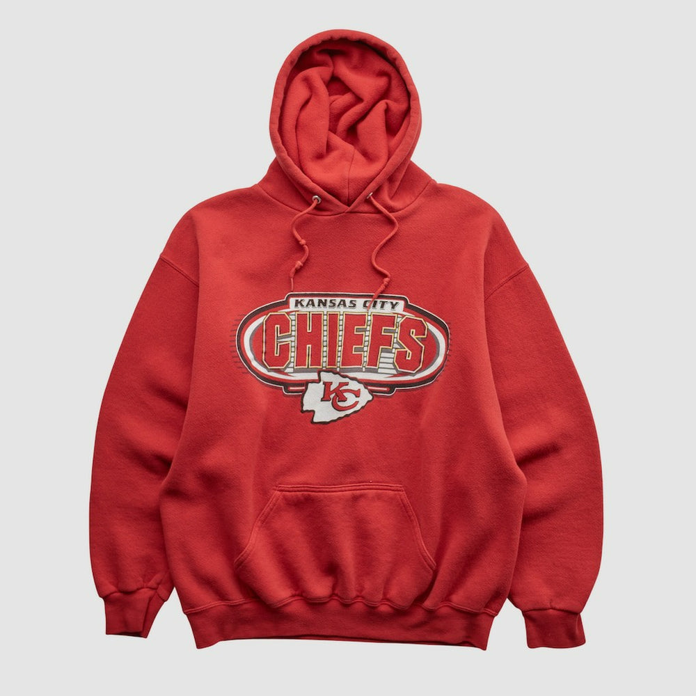 Logo Athletic 90s Hooded Pullover Sweatshirt - Kansas City Chiefs Pullover