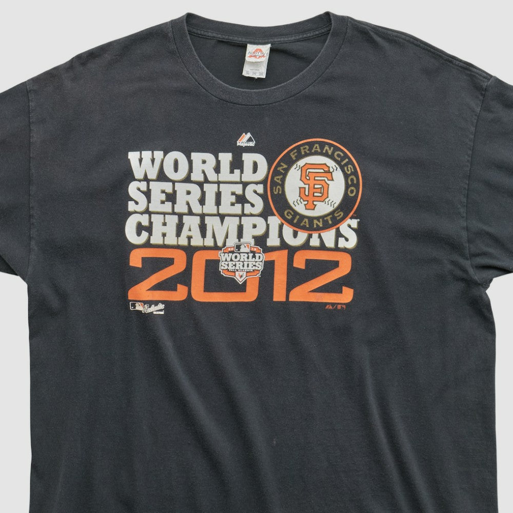 Black San Francisco Giants Alstyle 2012 T-shirt