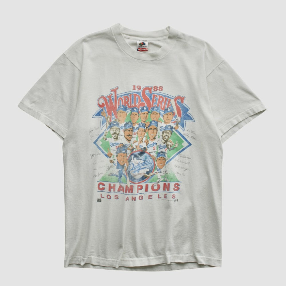 White World Series Fruit of The Loom 1988 T-shirt