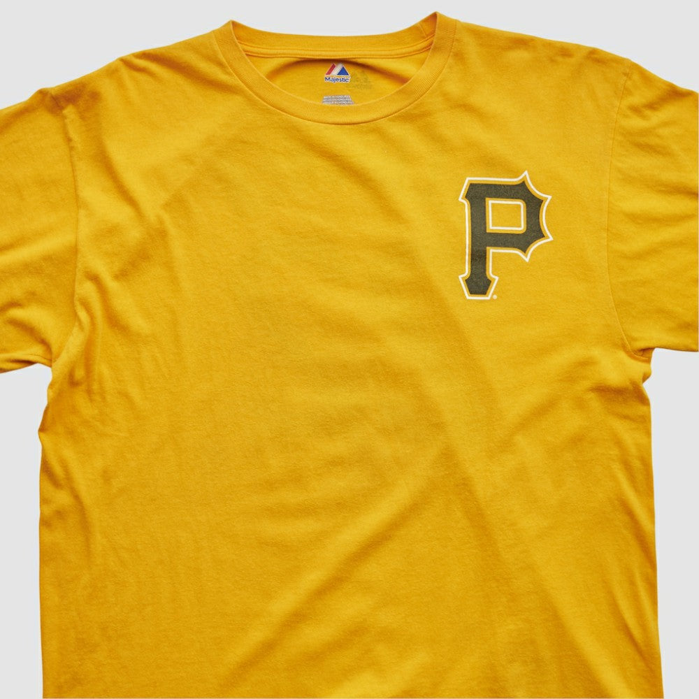 Yellow Pittsburgh Pirates Majestic 2000s T-shirt