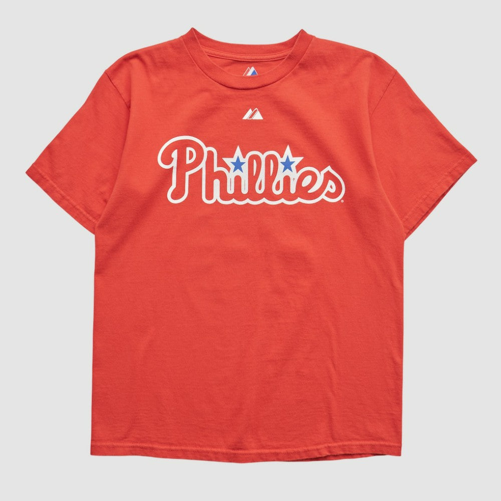 Red Philadelphia Phillies Majestic 2000s T-shirt