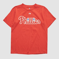 Red Philadelphia Phillies Majestic 2000s T-shirt