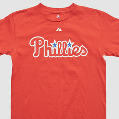 Red Philadelphia Phillies Majestic 2000s T-shirt