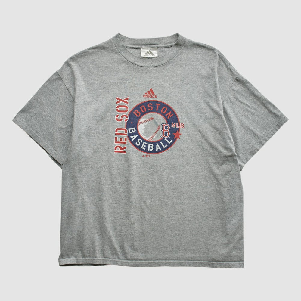 Heather Gray Boston Red Sox Adidas 2000s T-shirt