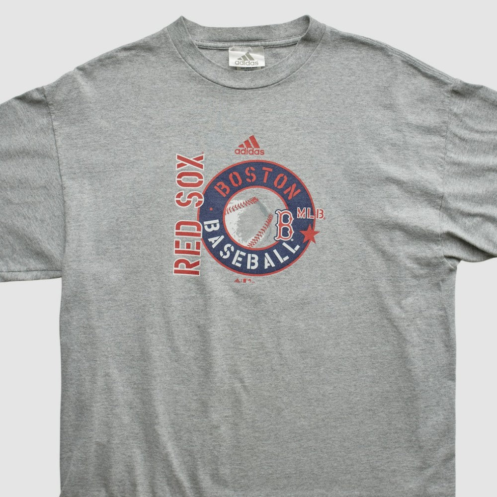 Heather Gray Boston Red Sox Adidas 2000s T-shirt