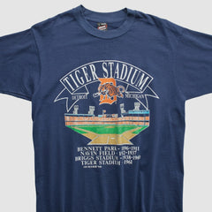 Navy Detroit Tigers Fruit of The Loom 1993 T-shirt