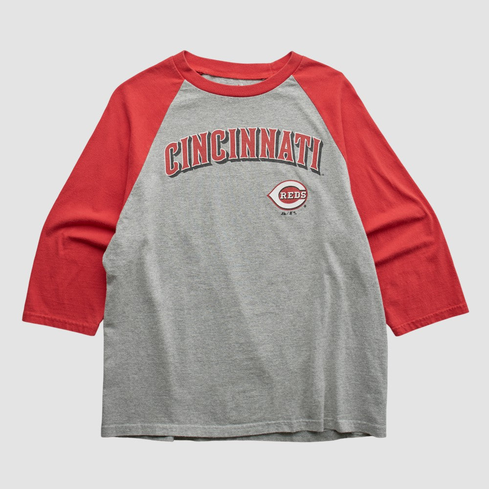 Heather Gray Cincinnati Reds Majestic 2009 T-shirt