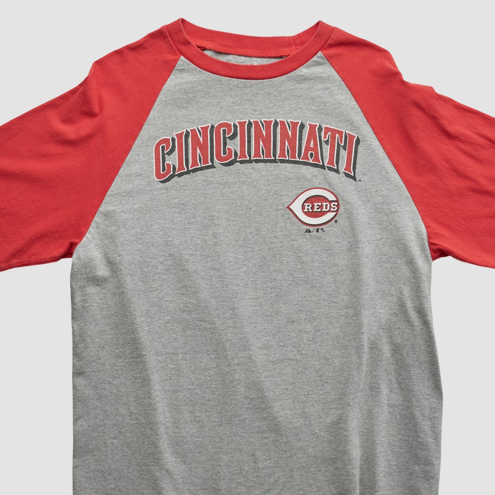 Heather Gray Cincinnati Reds Majestic 2009 T-shirt