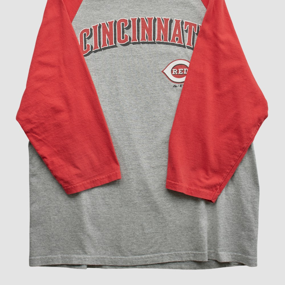 Heather Gray Cincinnati Reds Majestic 2009 T-shirt