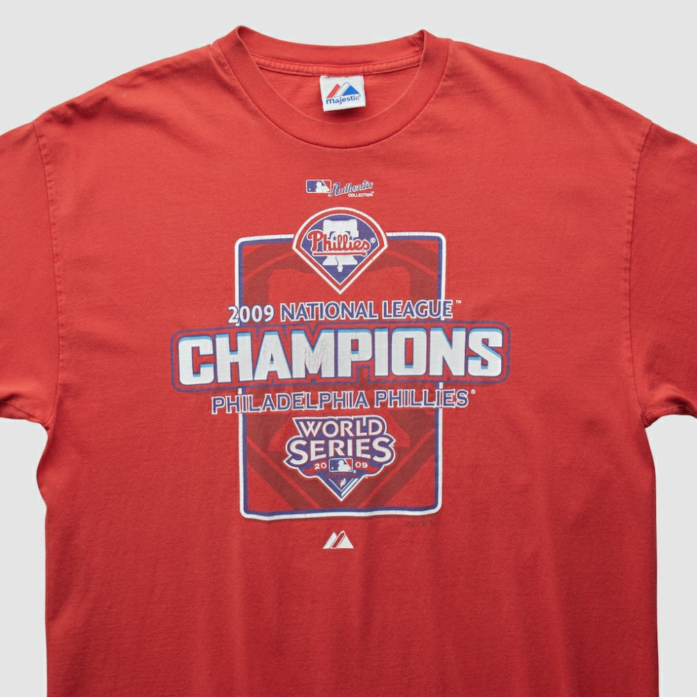 Red Philadelphia Phillies Majestic 2009 T-shirt