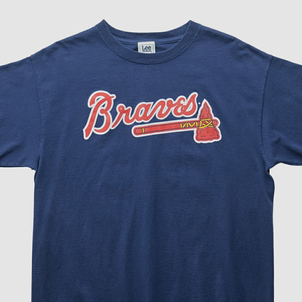Navy Atlanta Braves Lee Sport 2000s T-shirt