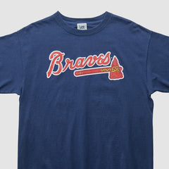 Navy Atlanta Braves Lee Sport 2000s T-shirt