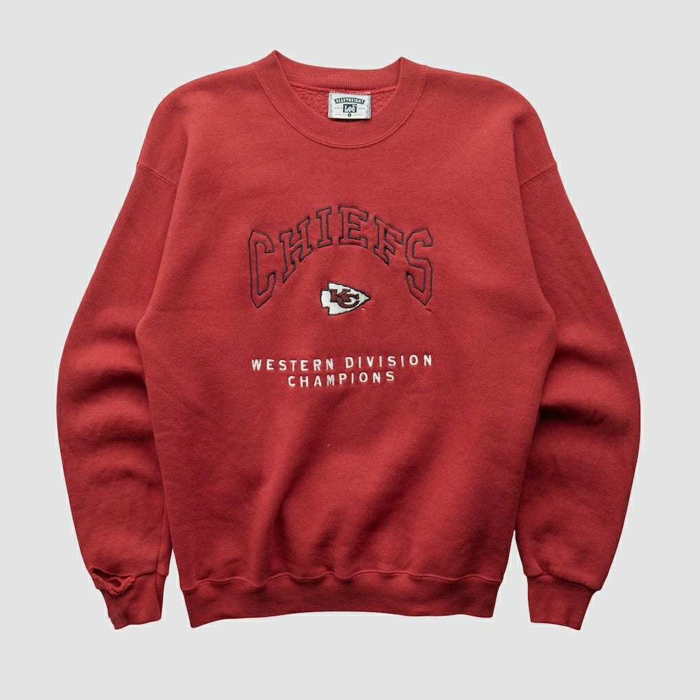 Lee Apparel 90s Pullover Sweatshirt - Kansas City Chiefs Pullover