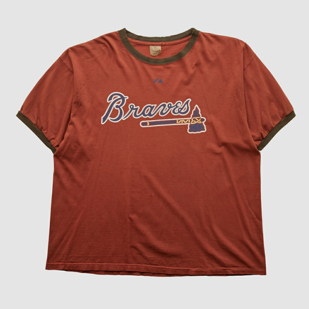 Red Atlanta Braves 2000s T-shirt