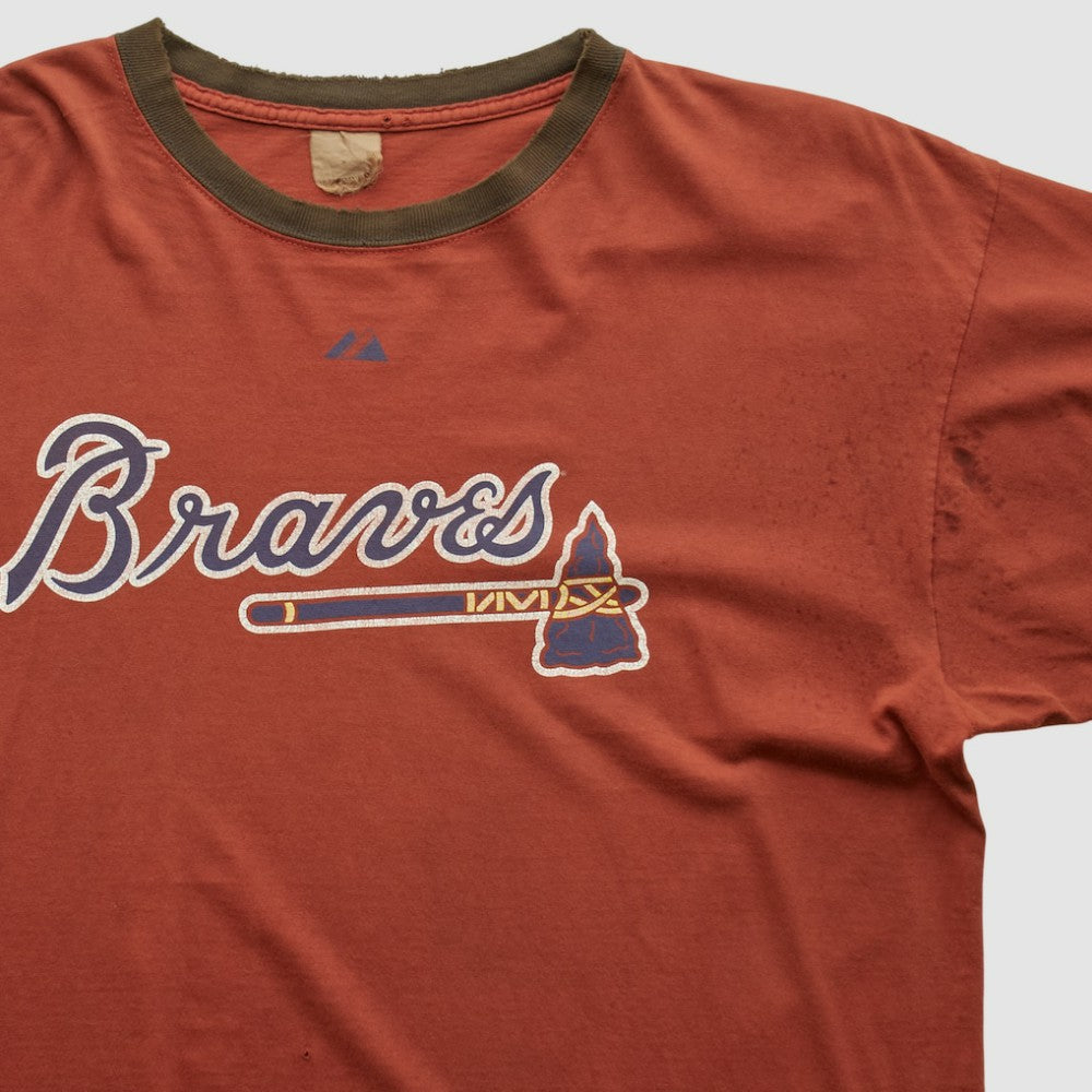 Red Atlanta Braves 2000s T-shirt