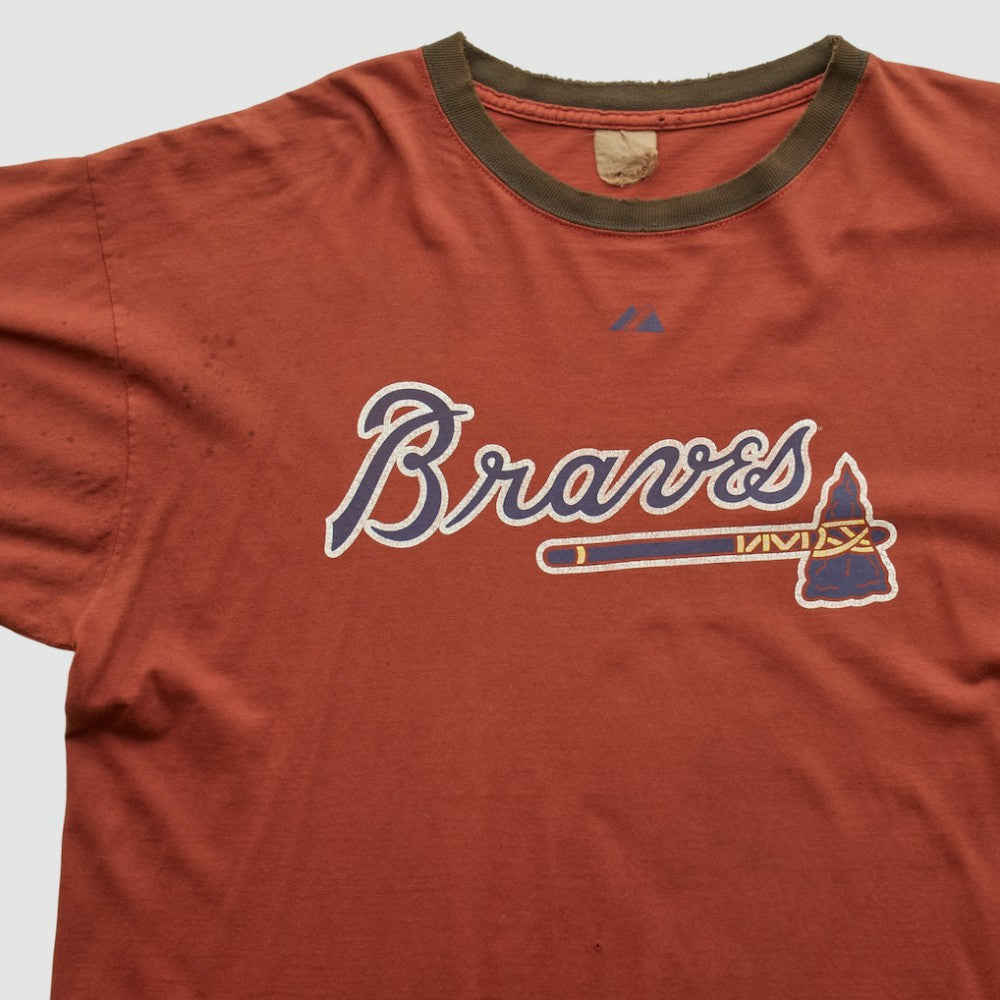 Red Atlanta Braves 2000s T-shirt