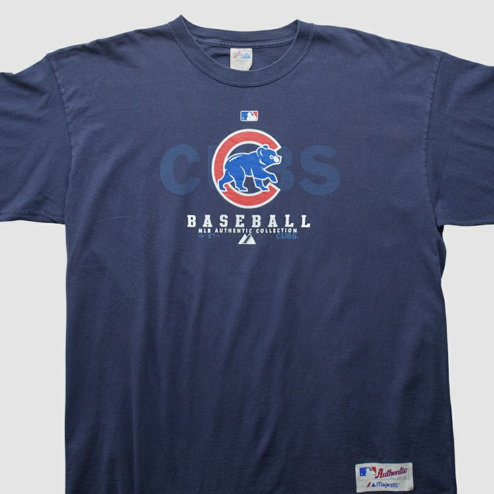 Navy Chicago Cubs Majestic 2000s T-shirt