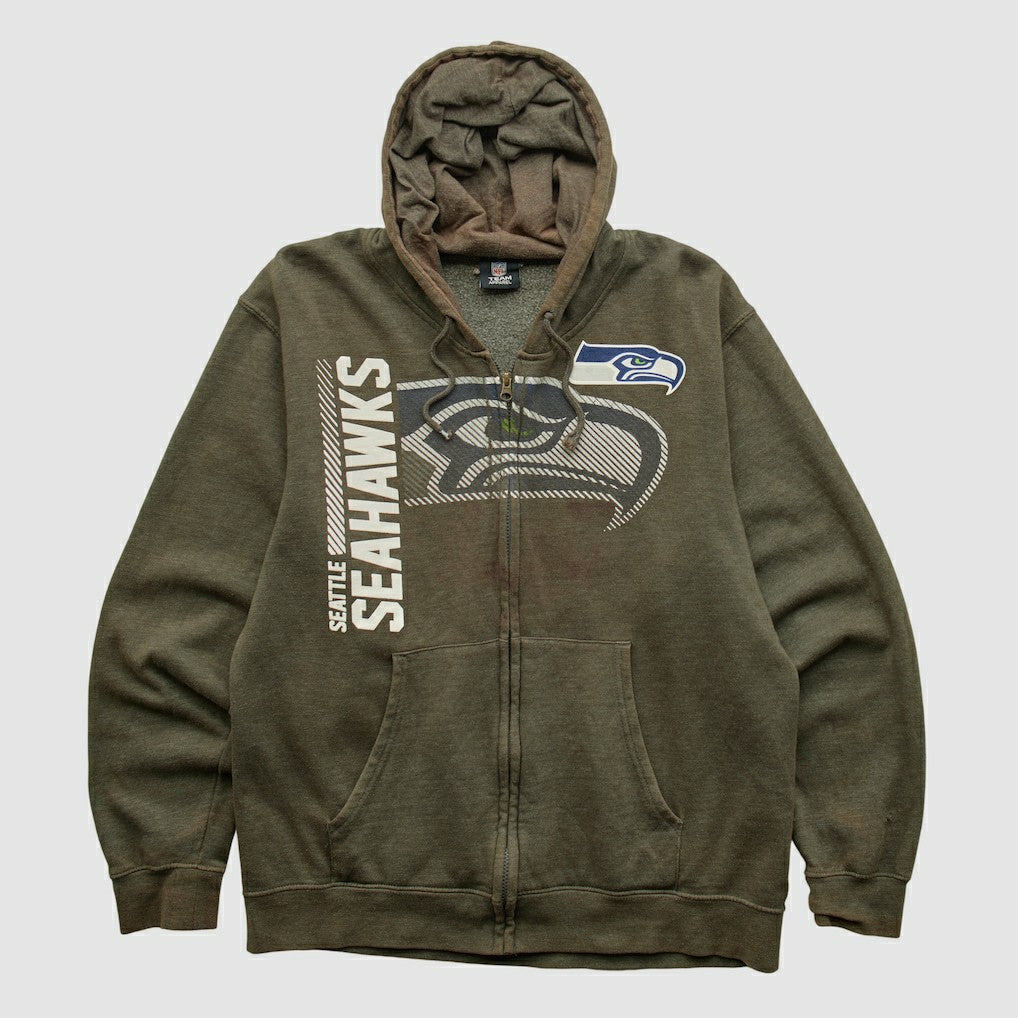 NFL 2010s Hooded Full Zip Sweatshirt - Seattle Seahawks Sweatshirts
